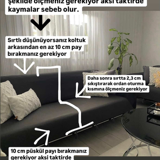 Verena döşemelik antrasit püsküllü koltuk örtüsü