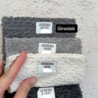 Verena döşemelik antrasit püsküllü koltuk örtüsü
