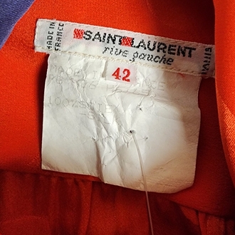 YVES SAINT LAURENT İPEK KALP DESENLİ GÖMLEK
