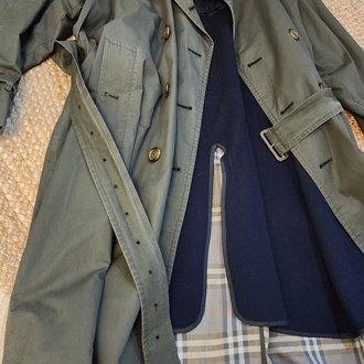 BURBERRY'S Vintage Trençkot Asker Yeşili