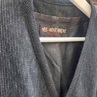 YVES SAİNT LAURENT Vintage Fitilli Kadife Yelek