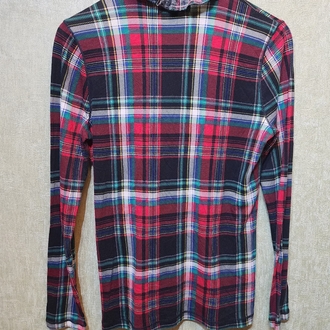 RALPH LAUREN | Fırfır Detaylı Ekose Bluz