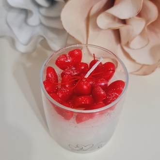 Kalpli,kokulu bardak mum