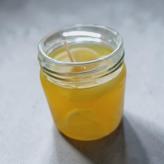Limon konseptli, Limon kokulu kavanoz mum