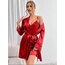 Locky Saten Sabahlık İkili Set