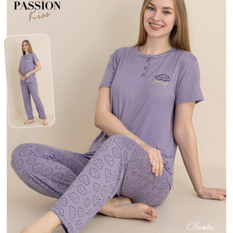 Bambu Lila Pijama Takımı