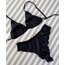 Siyah Saten Bralet Takım