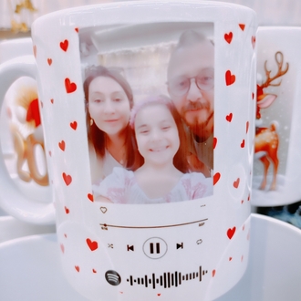 Spotify Tasarımlı Kupa Bardak