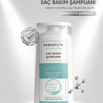 Dermotitte Onaricı Saç Bakım Şampuanı | Dermatit ve Eğilimli Saç tipleri Için | 250 ml