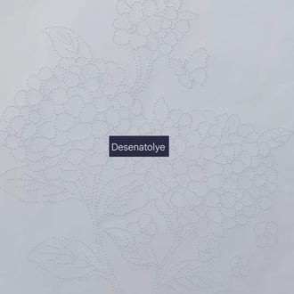 Ortanca çiçekleri çini deseni