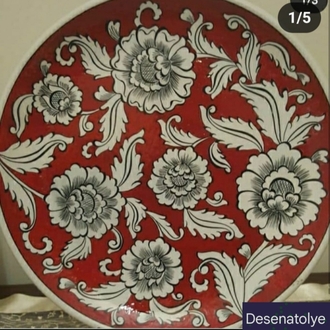 Modern çini şablon