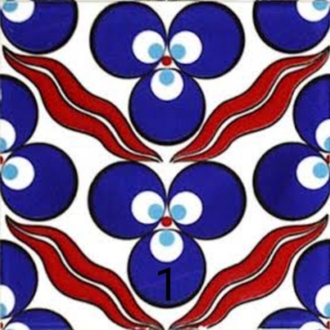 10x10 cm klasik motif