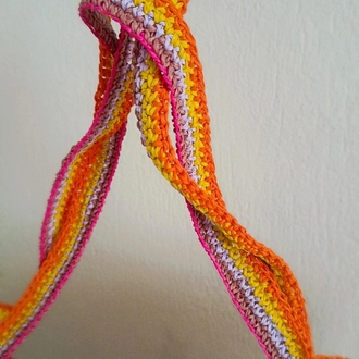 Multi color beach bag