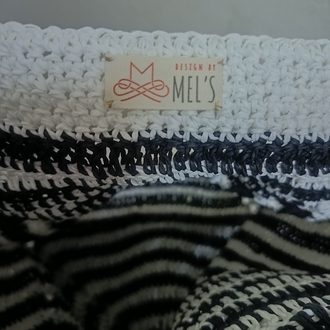 Black & White Beach Bag