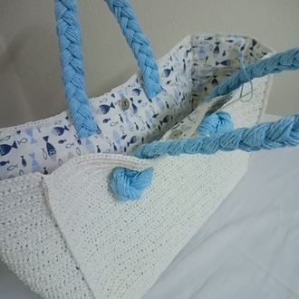 Mel's Natural Chic Bag / White