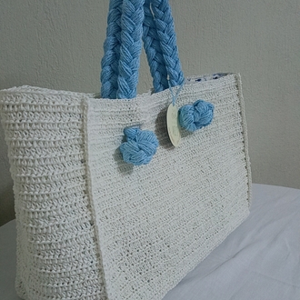 Mel's Natural Chic Bag / White