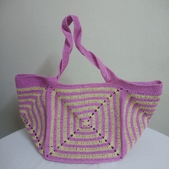 Pink beach bag