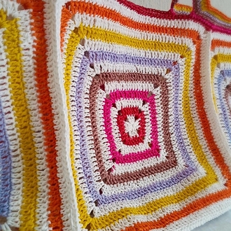 Multi color beach bag