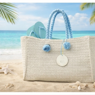Mel's Natural Chic Bag / White