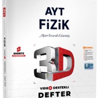 3D YAYINLARI AYT FİZİK VİDEO DESTEKLİ DEFTER