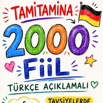 2000 adet Türkçe açıklamalı fiiler