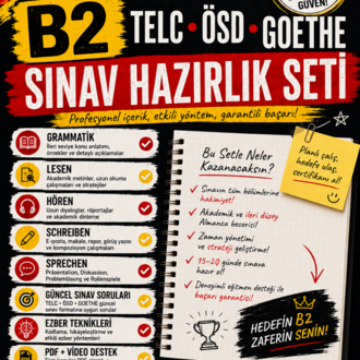 B2 TELC • ÖSD • GOETHE Sınav Hazırlık Seti