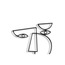 DEZ Geometrik Yüz Metal Stand Tasarım DEZGMT26X17MTLEDN