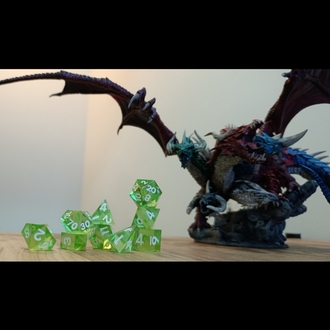 Efsane Green Dragon Epoksi FRP Zar Seti