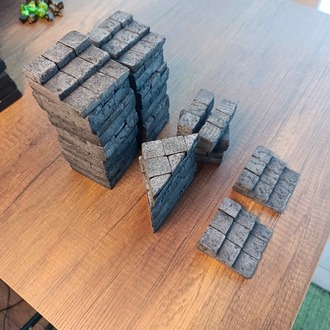Gri Taş Orjinal Dungeon Zemin Tile Set