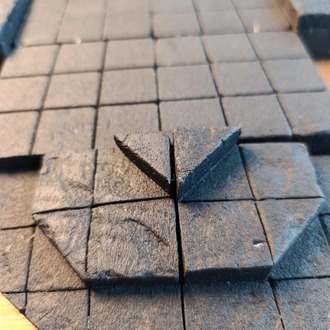 Siyah Nekrotik Dungeon Zemin Tile Set