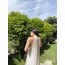 Zara halter yaka keten elbise