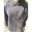 Marka model siyah hoodie
