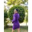 H&M kadife anvelop kesim drape elbise