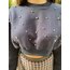 Zara taşlı sweat laci