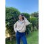 Bej bomber krep ceket