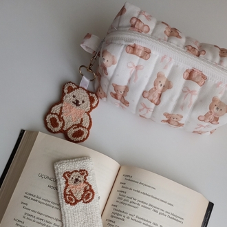 kapitone kalemlik ve punch kitap ayracı