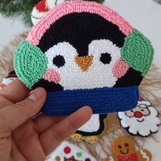 Punch Needle Christmas Coaster ✨