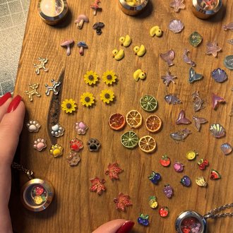 Kolye ve nail art için mini charmlar (adet sayısını seçebilirsiniz)