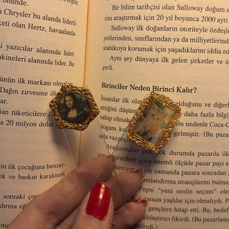Şeffaf Kitap Ayracı Kişiye Özel Fotoğraflı Minyatür Çerçeveli