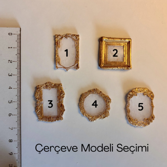 Şeffaf Kitap Ayracı Kişiye Özel Fotoğraflı Minyatür Çerçeveli