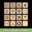 Square Coaster Bundle, Web Security Theme Vector Digital DXF Files, Laser or Plasma Cutting