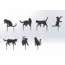 Cats Garden Stakes (7 pcs) DXF file Laser or Plasma Cutting