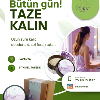 Dika Naturel Krem Deodorant Pudra 50 ml
