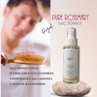Dika Naturel Pure Rosemary %100 Doğal Saf Biberiye Suyu Saç Toniği 100 ml