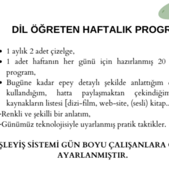 İtalyanca Öğreten Günlük Program