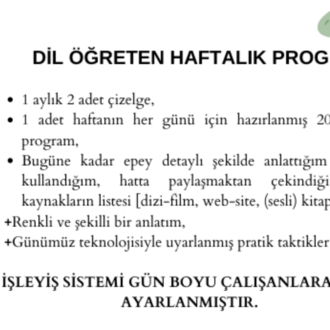 İngilizce Öğreten Günlük Program