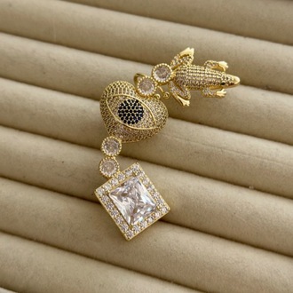 Vip 14K Tasarım Kıkırdak Küpe