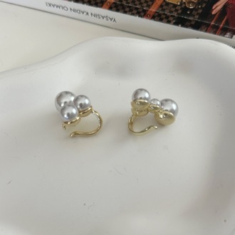 Vip 14K İnci Detay Kıkırdak Küpe