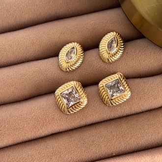 Vip 14K Markiz Oval Kesim Küpe