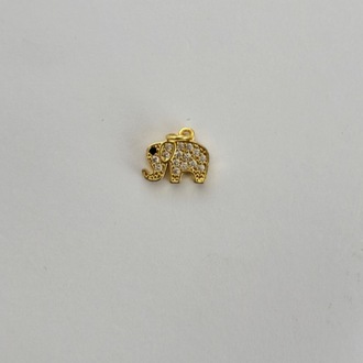 Altın Kaplama Minik Fil Charm